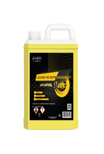 LIQUIDE DE REFROIDISSEMENT UNIVERSEL JAUNE -25°C (BIDON 5L)