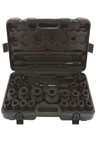 COFFRET CLIQUET ET DOUILLES A CHOC 3/4 27 PIECES