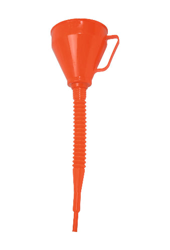 ENTONNOIR PLASTIQUE, BEC FLEXIBLE AVEC FILTRE