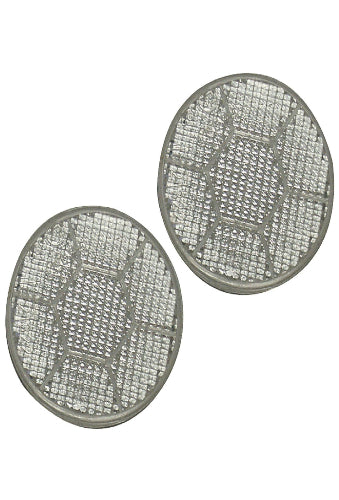 JEU 2 CATADIOPTRES BLANC ADHESIF ROND